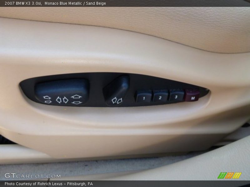 Monaco Blue Metallic / Sand Beige 2007 BMW X3 3.0si