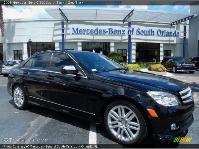 Black / Grey/Black 2008 Mercedes-Benz C 300 Sport