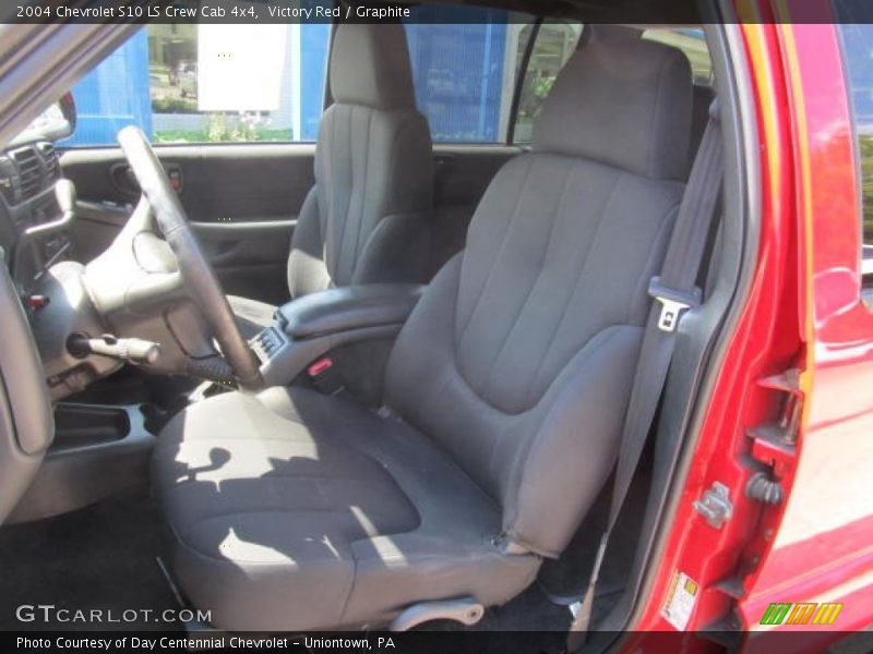 Victory Red / Graphite 2004 Chevrolet S10 LS Crew Cab 4x4