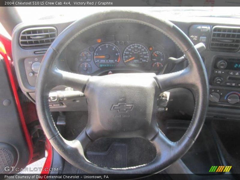 Victory Red / Graphite 2004 Chevrolet S10 LS Crew Cab 4x4