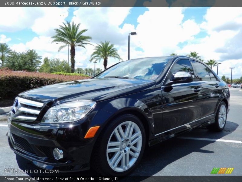 Black / Grey/Black 2008 Mercedes-Benz C 300 Sport