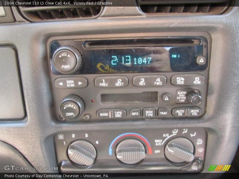 Victory Red / Graphite 2004 Chevrolet S10 LS Crew Cab 4x4