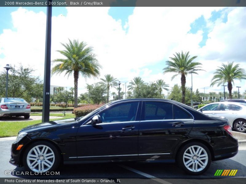 Black / Grey/Black 2008 Mercedes-Benz C 300 Sport