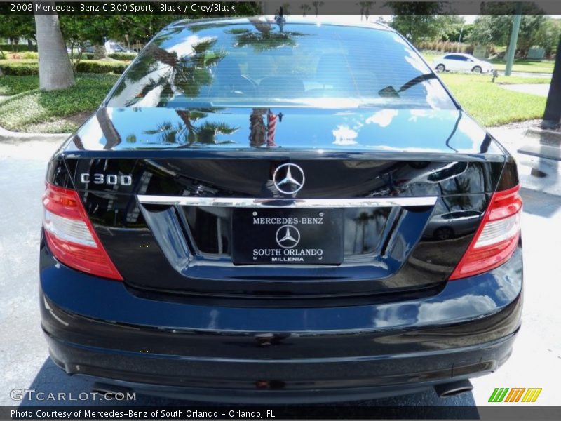 Black / Grey/Black 2008 Mercedes-Benz C 300 Sport