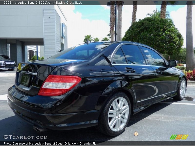 Black / Grey/Black 2008 Mercedes-Benz C 300 Sport