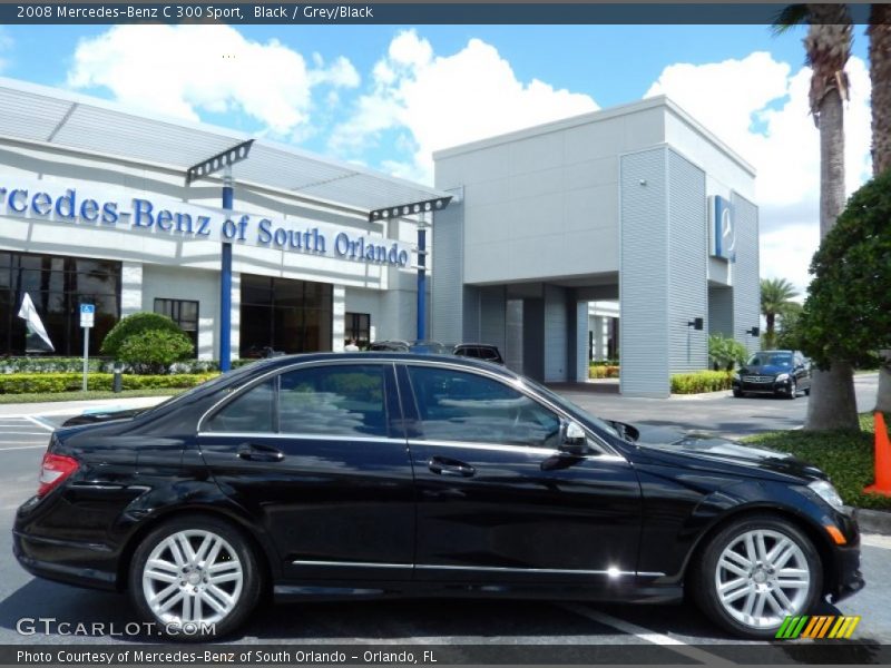 Black / Grey/Black 2008 Mercedes-Benz C 300 Sport