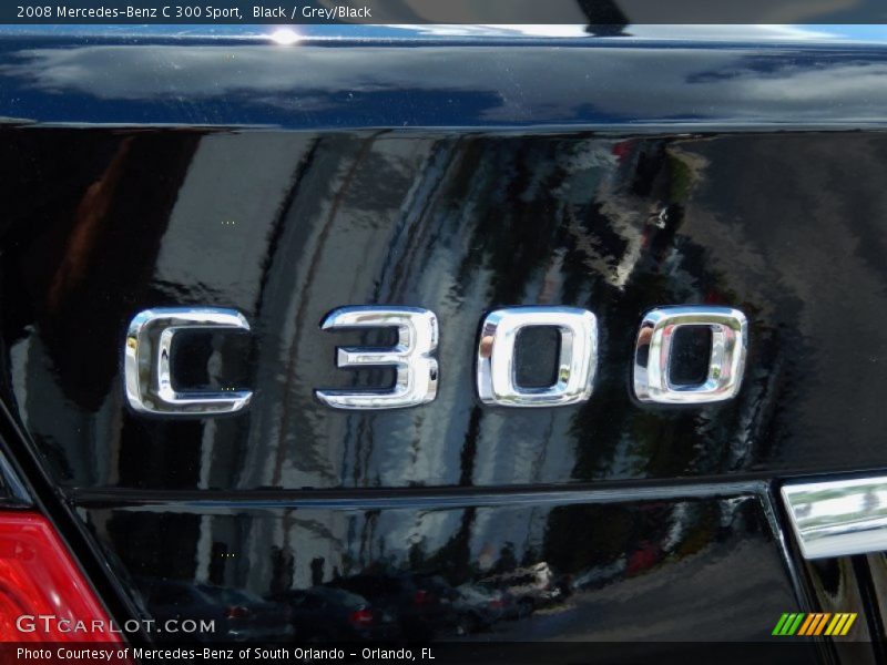 Black / Grey/Black 2008 Mercedes-Benz C 300 Sport