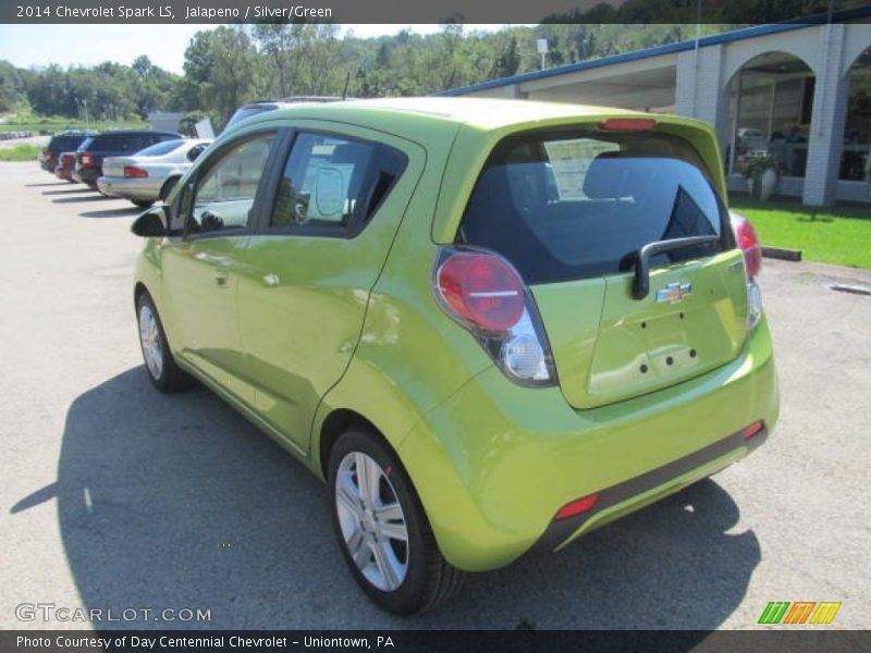 Jalapeno / Silver/Green 2014 Chevrolet Spark LS