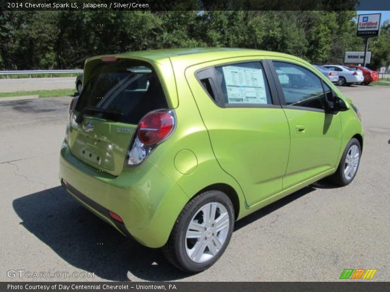 Jalapeno / Silver/Green 2014 Chevrolet Spark LS