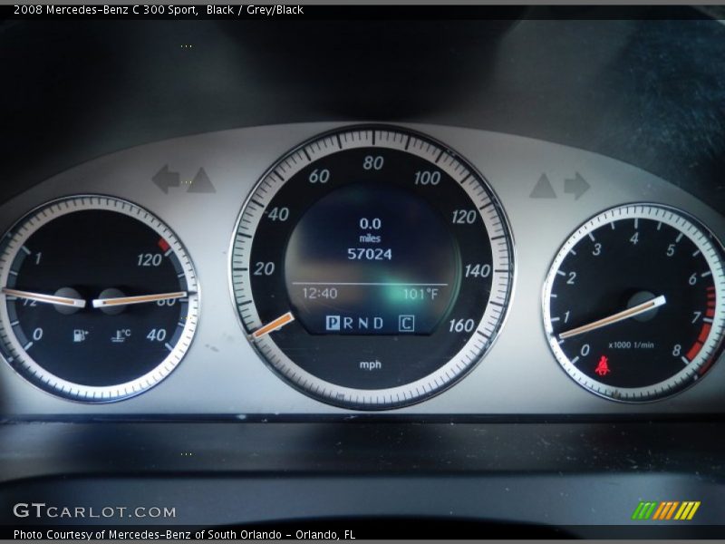 Black / Grey/Black 2008 Mercedes-Benz C 300 Sport