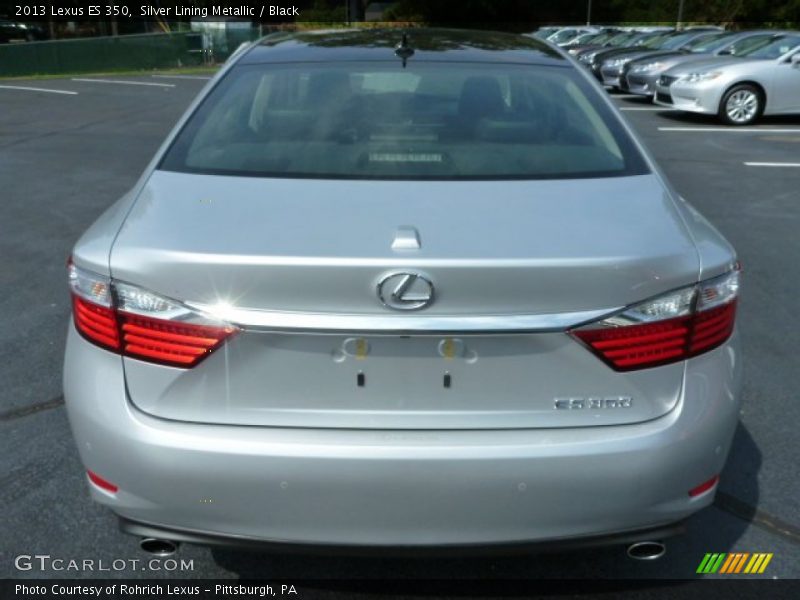 Silver Lining Metallic / Black 2013 Lexus ES 350