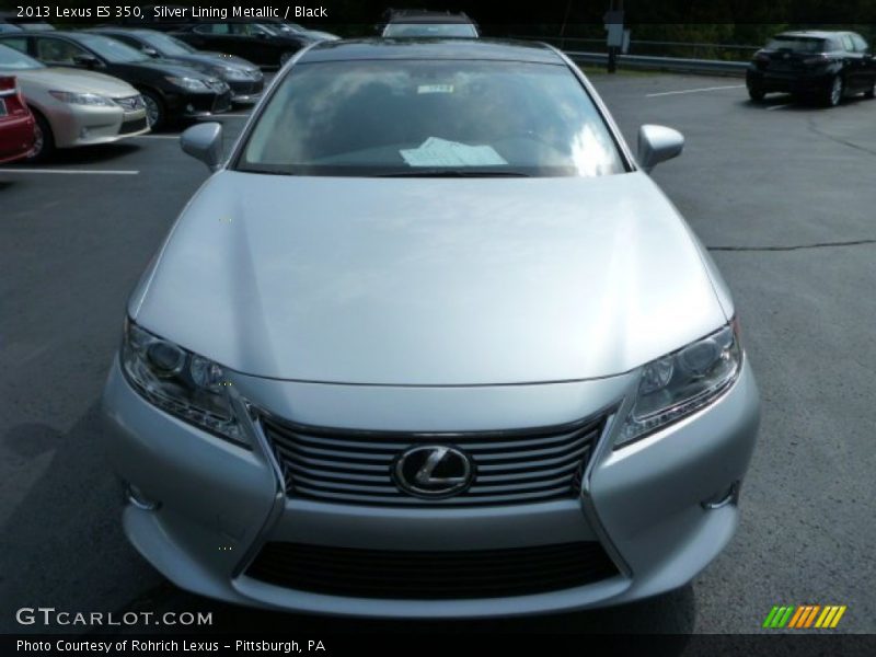 Silver Lining Metallic / Black 2013 Lexus ES 350
