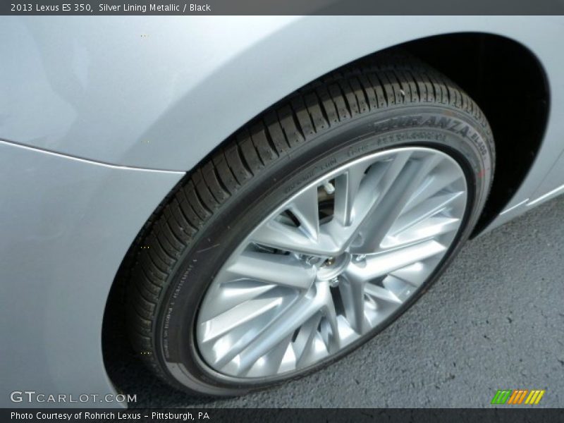 Silver Lining Metallic / Black 2013 Lexus ES 350
