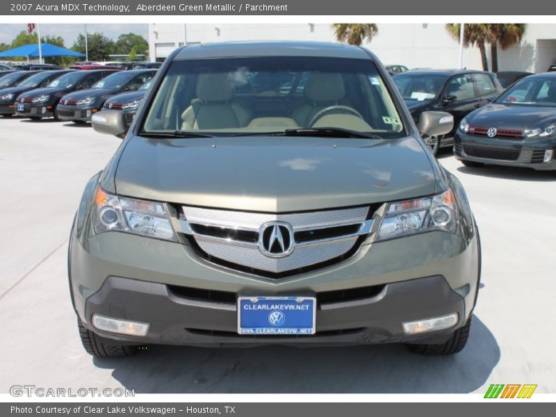 Aberdeen Green Metallic / Parchment 2007 Acura MDX Technology