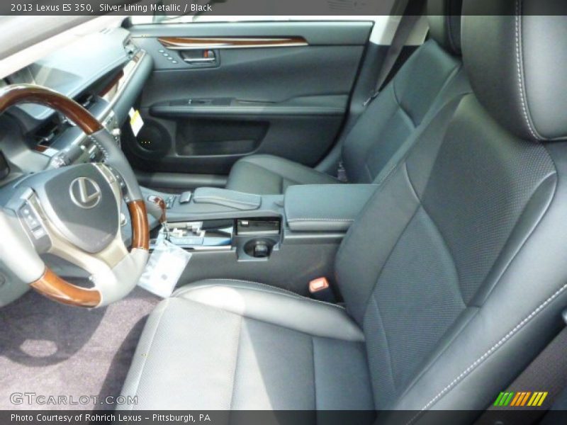 Silver Lining Metallic / Black 2013 Lexus ES 350