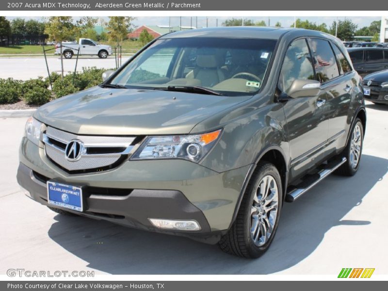 Aberdeen Green Metallic / Parchment 2007 Acura MDX Technology