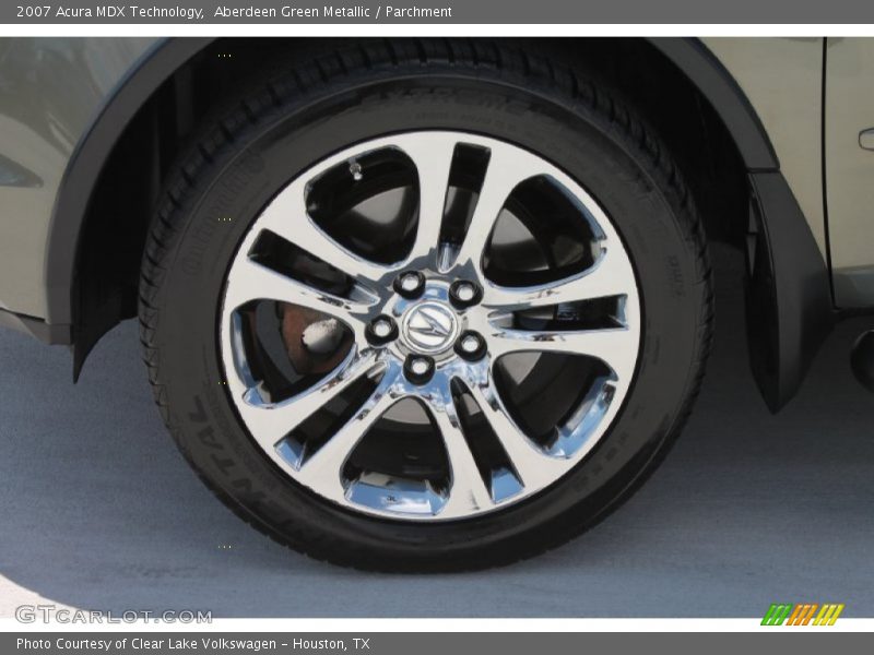 Aberdeen Green Metallic / Parchment 2007 Acura MDX Technology