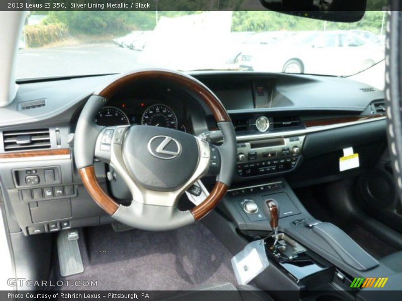 Silver Lining Metallic / Black 2013 Lexus ES 350