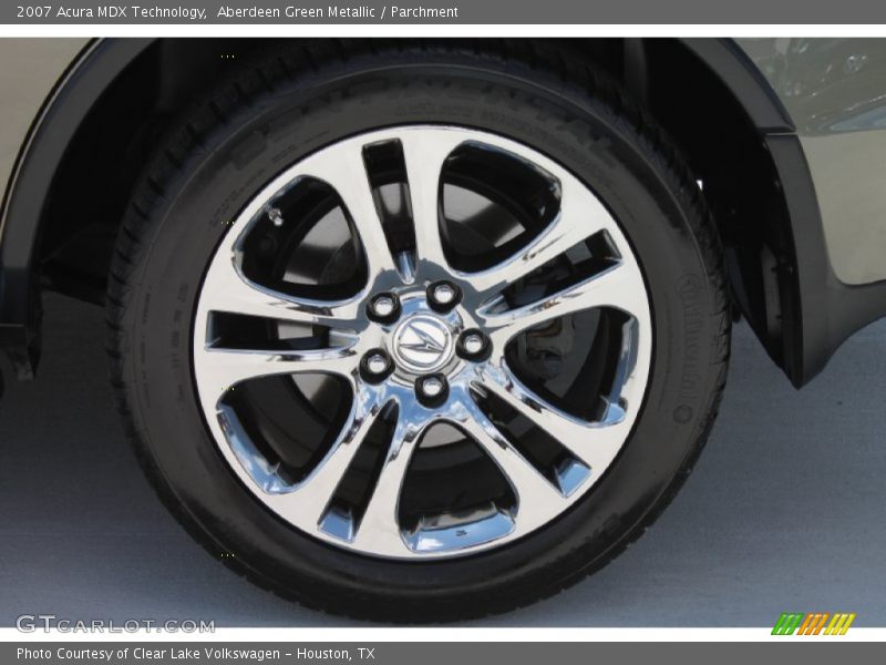 Aberdeen Green Metallic / Parchment 2007 Acura MDX Technology