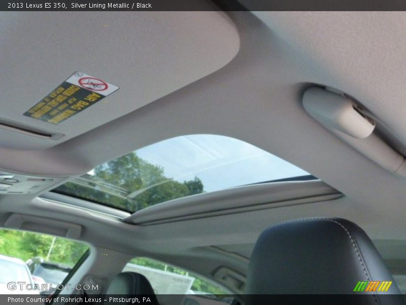 Silver Lining Metallic / Black 2013 Lexus ES 350