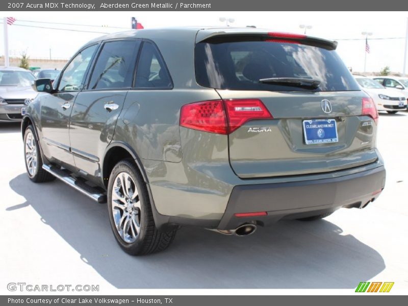 Aberdeen Green Metallic / Parchment 2007 Acura MDX Technology