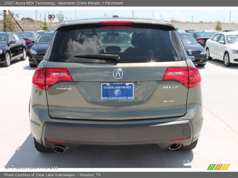 Aberdeen Green Metallic / Parchment 2007 Acura MDX Technology