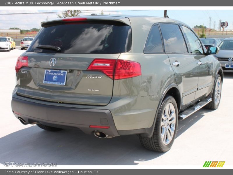 Aberdeen Green Metallic / Parchment 2007 Acura MDX Technology
