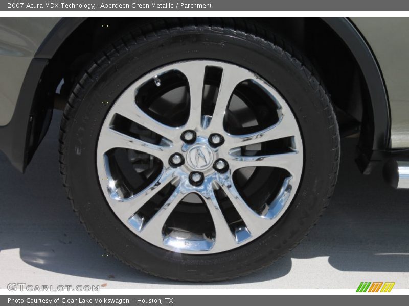 Aberdeen Green Metallic / Parchment 2007 Acura MDX Technology