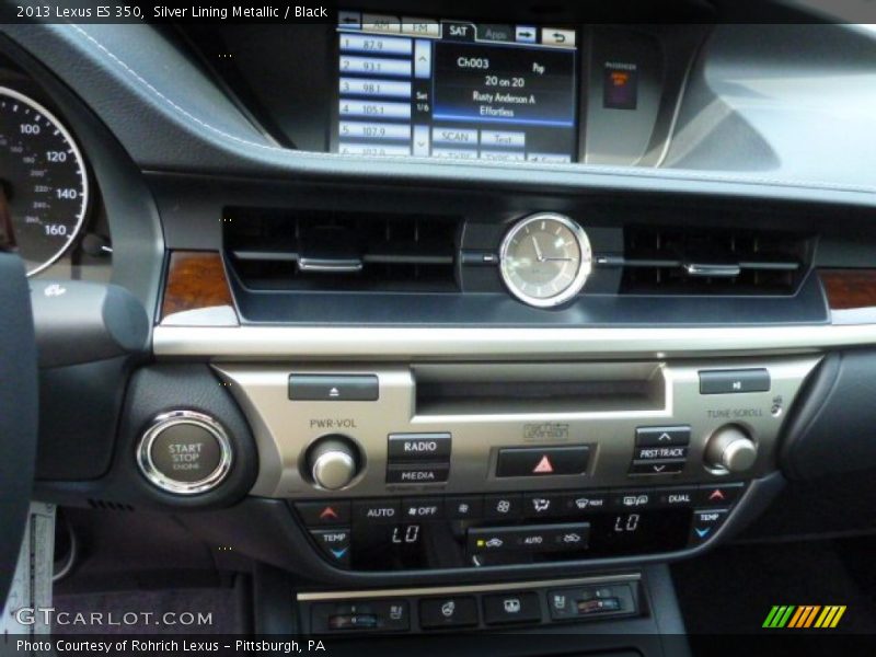 Silver Lining Metallic / Black 2013 Lexus ES 350