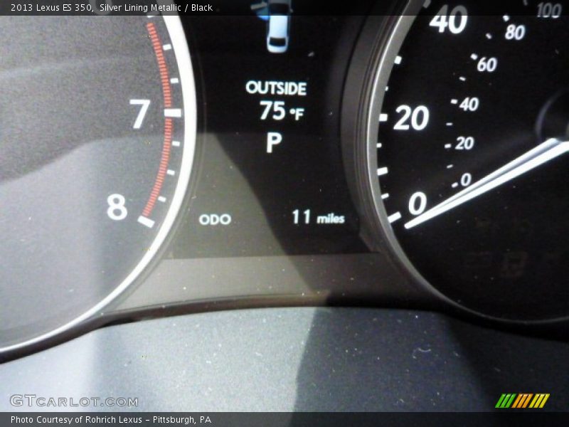 Silver Lining Metallic / Black 2013 Lexus ES 350