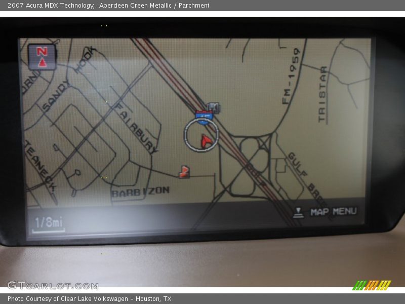 Aberdeen Green Metallic / Parchment 2007 Acura MDX Technology