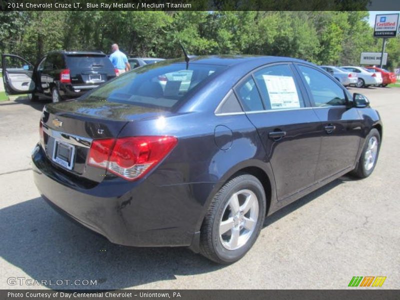 Blue Ray Metallic / Medium Titanium 2014 Chevrolet Cruze LT