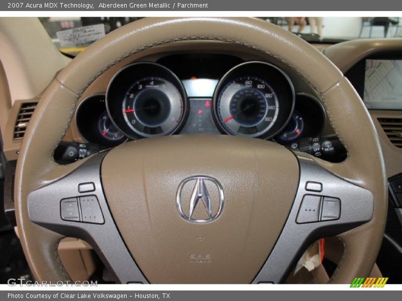 Aberdeen Green Metallic / Parchment 2007 Acura MDX Technology