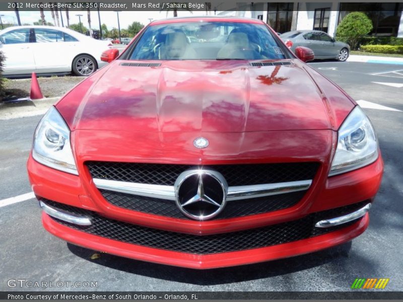 Mars Red / Sahara Beige 2012 Mercedes-Benz SLK 350 Roadster