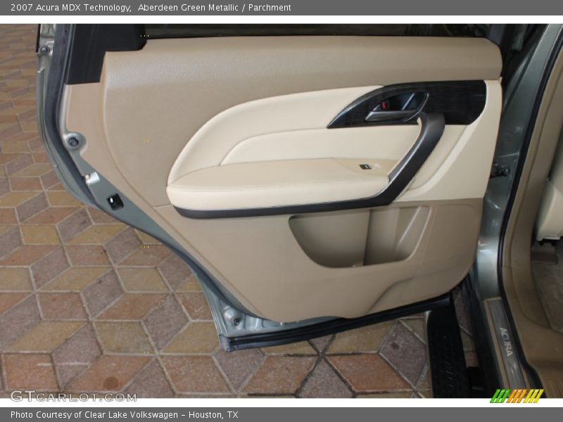 Aberdeen Green Metallic / Parchment 2007 Acura MDX Technology