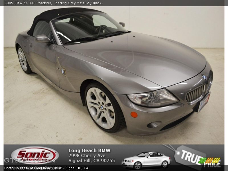 Sterling Grey Metallic / Black 2005 BMW Z4 3.0i Roadster