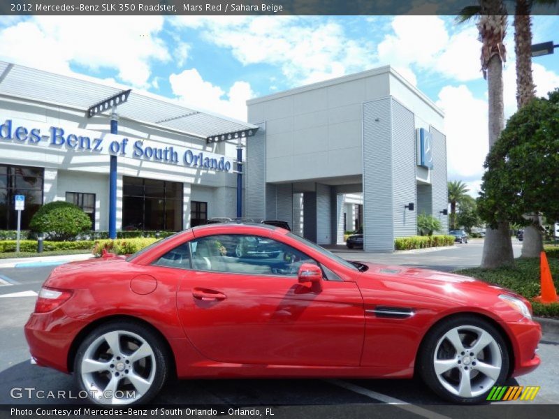 Mars Red / Sahara Beige 2012 Mercedes-Benz SLK 350 Roadster