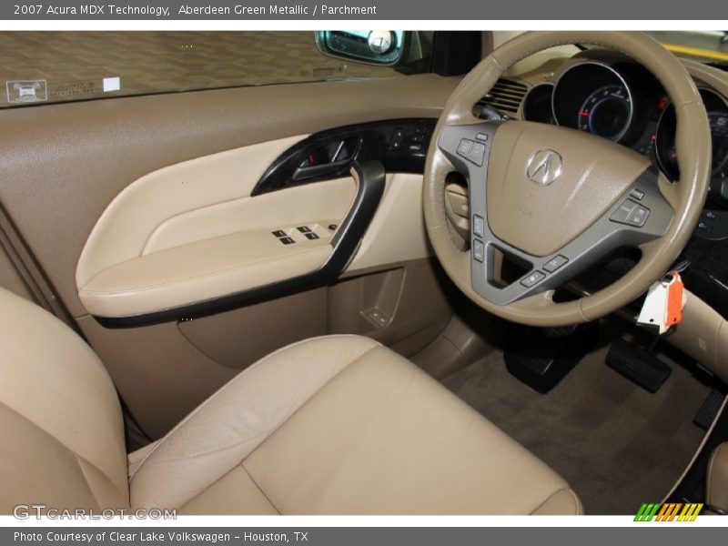 Aberdeen Green Metallic / Parchment 2007 Acura MDX Technology