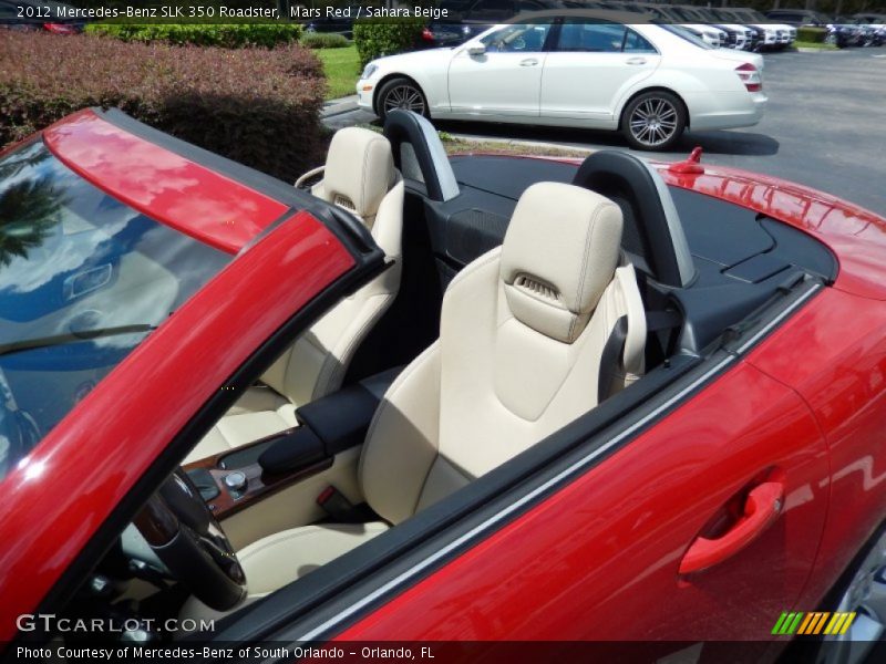 Mars Red / Sahara Beige 2012 Mercedes-Benz SLK 350 Roadster