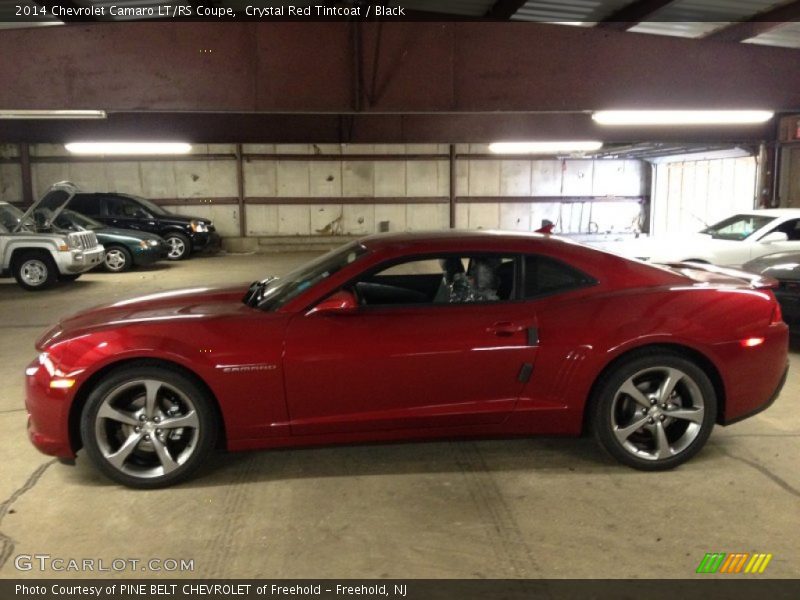 Crystal Red Tintcoat / Black 2014 Chevrolet Camaro LT/RS Coupe