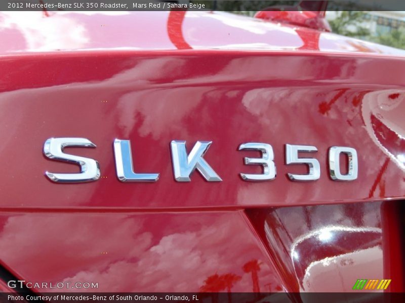 Mars Red / Sahara Beige 2012 Mercedes-Benz SLK 350 Roadster