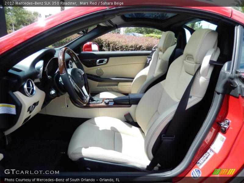 Mars Red / Sahara Beige 2012 Mercedes-Benz SLK 350 Roadster