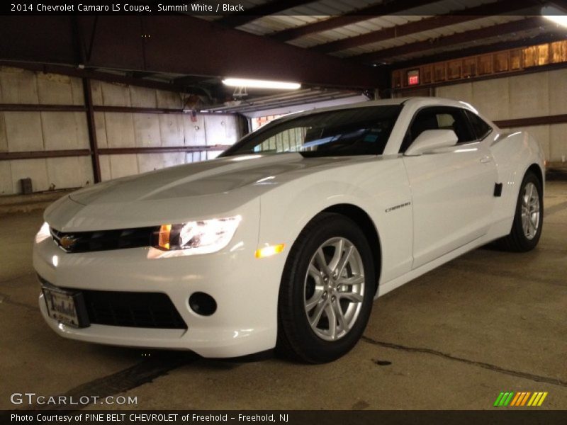 Summit White / Black 2014 Chevrolet Camaro LS Coupe