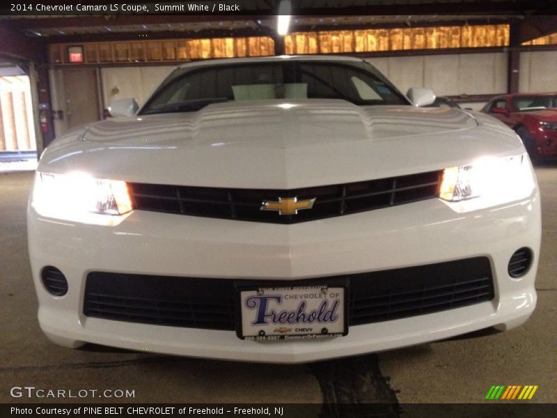 Summit White / Black 2014 Chevrolet Camaro LS Coupe