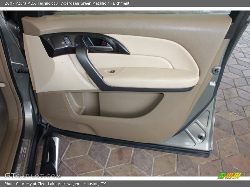 Aberdeen Green Metallic / Parchment 2007 Acura MDX Technology