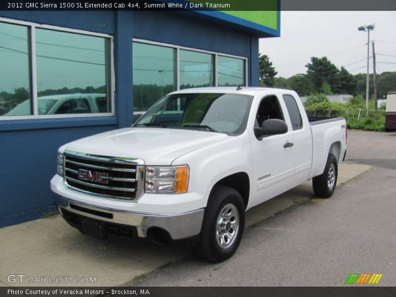 Summit White / Dark Titanium 2012 GMC Sierra 1500 SL Extended Cab 4x4