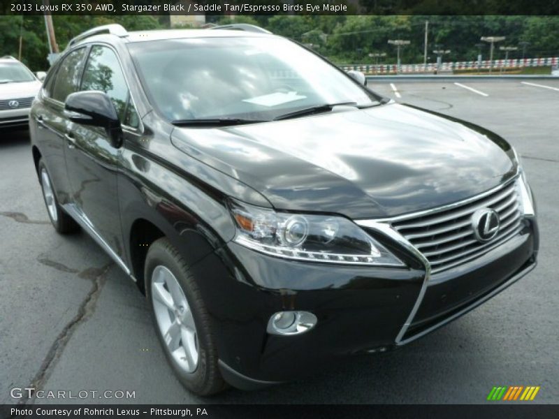 Stargazer Black / Saddle Tan/Espresso Birds Eye Maple 2013 Lexus RX 350 AWD