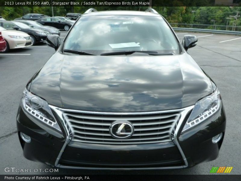 Stargazer Black / Saddle Tan/Espresso Birds Eye Maple 2013 Lexus RX 350 AWD