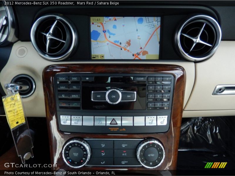 Mars Red / Sahara Beige 2012 Mercedes-Benz SLK 350 Roadster