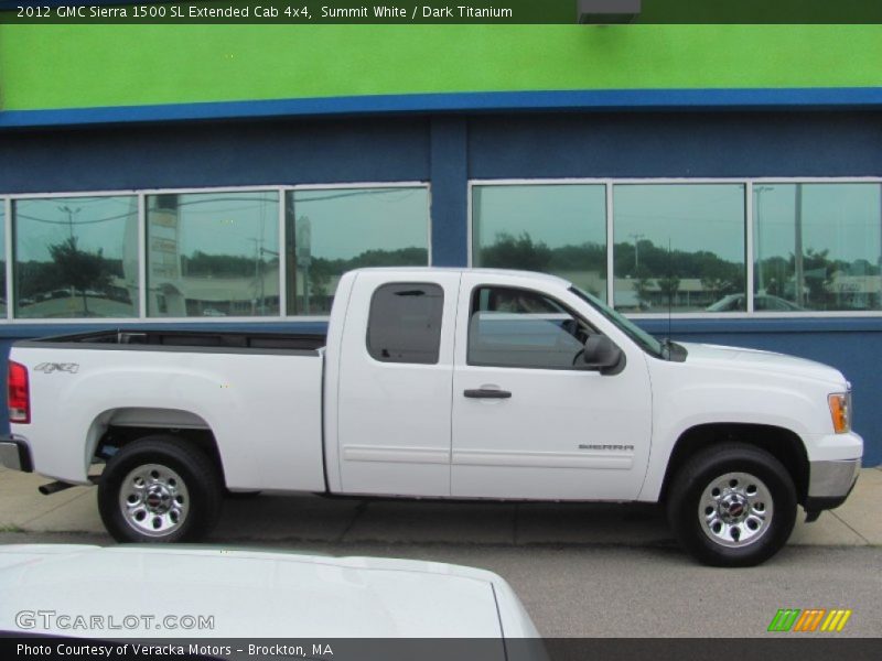 Summit White / Dark Titanium 2012 GMC Sierra 1500 SL Extended Cab 4x4